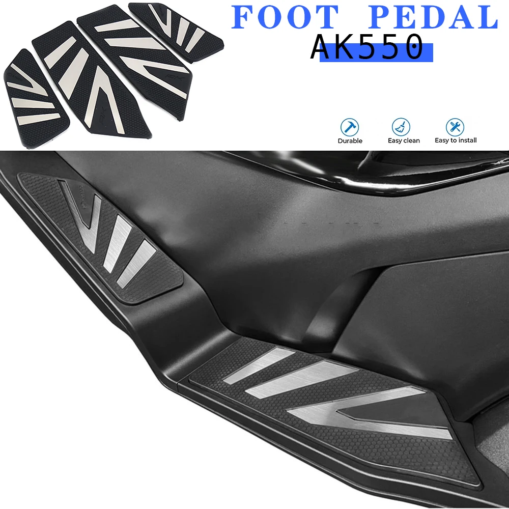 

2022 2023 Motorcycle Footboard Steps Footrest Foot Pad Pedal Footrests Pads For KYMCO AK 550 ak550 AK 550