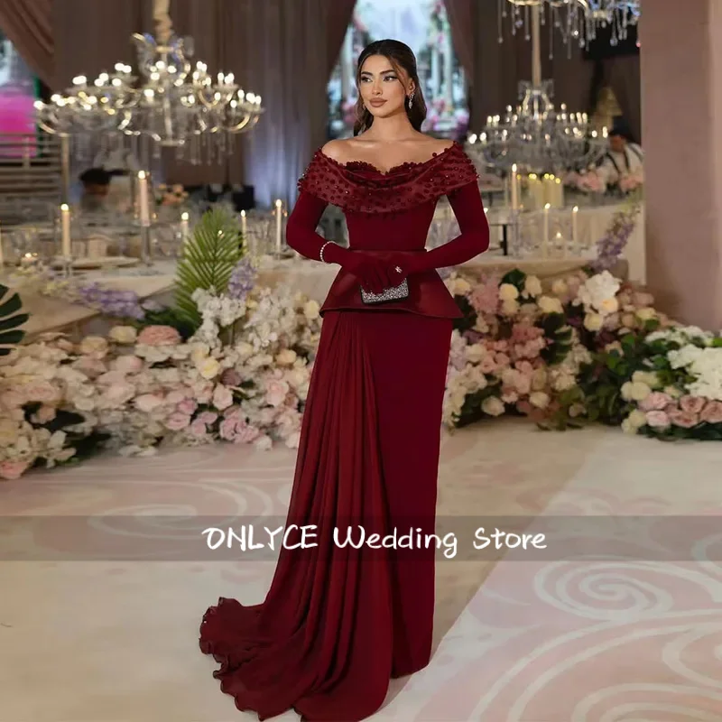 Mermaid Saudi Dress…