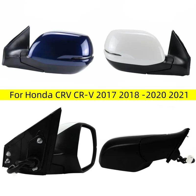 

For Honda CRV CR-V 2017 2018 2019 2020 2021 Side Rearview Mirror Assembly Turn Light Assy 5/8 Wire L/R