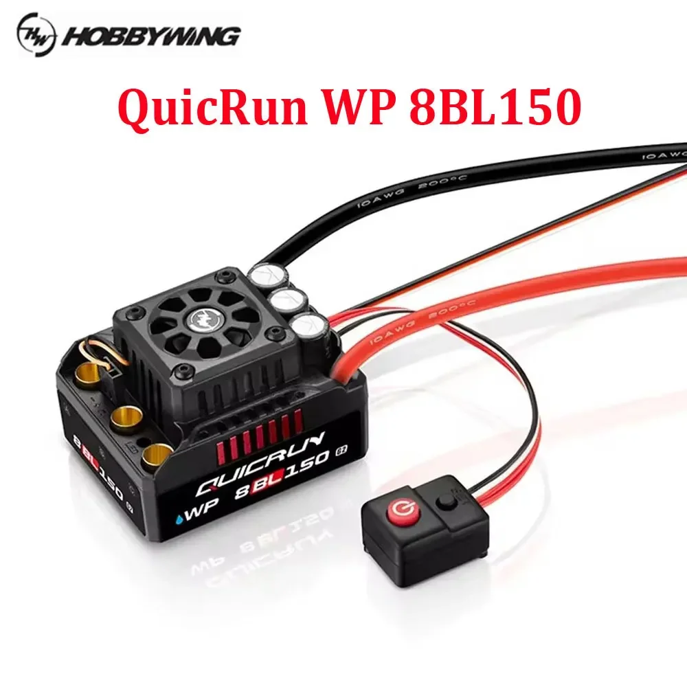 HOBBYWING QuicRun WP 8BL150 G2 3-6S 150A Brushless ESC for 1/8 RC Model Car LCD LED ESC Program Card Buggy Accessories