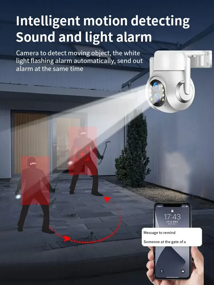 Xiaomi 2025 15X Zoom PTZ Camara Two-way Audio 5MP Security Surveillance Linkage Tracking Dual-Lens Wifi Home Outdoor Camera