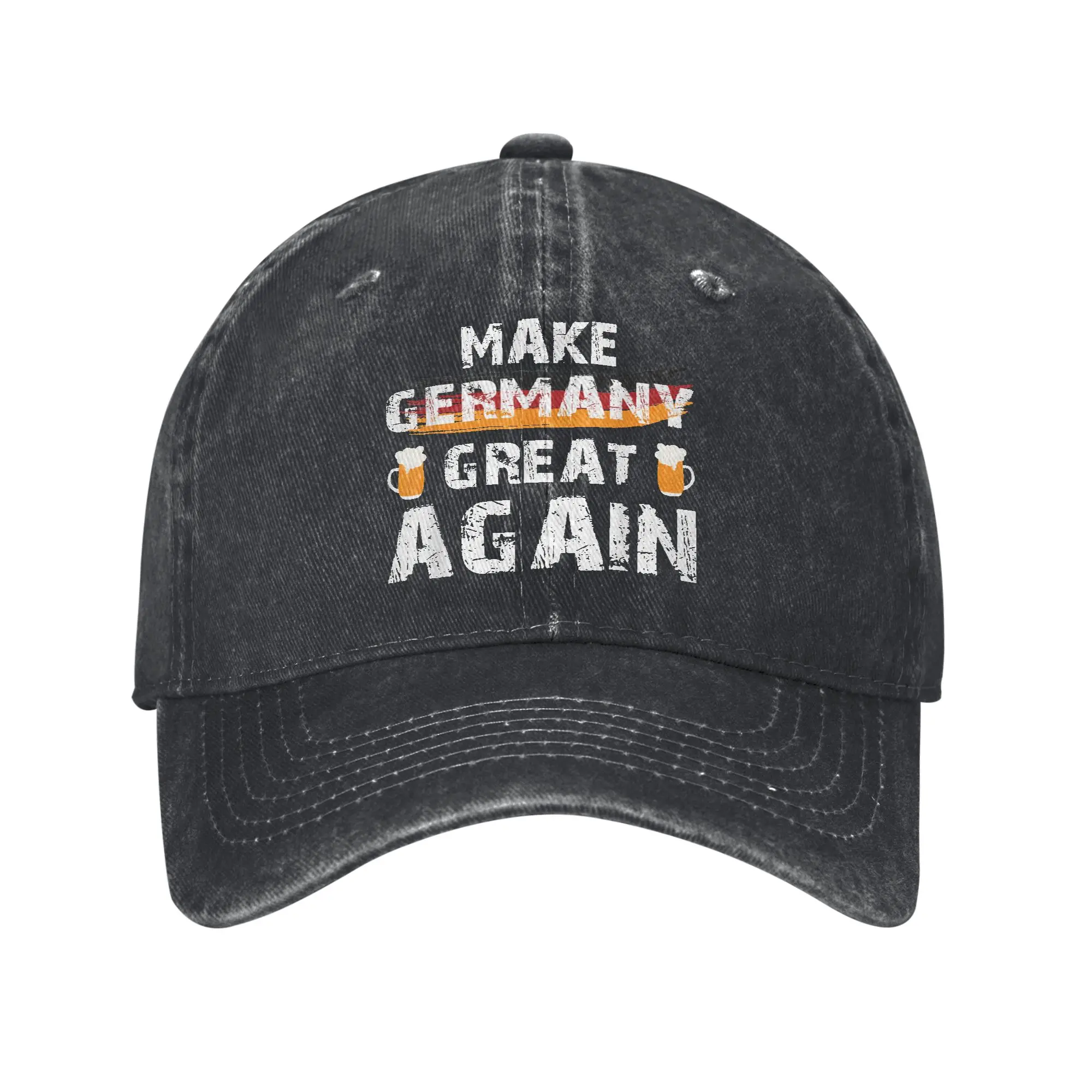 

Make Germany Great Again Deutschland Washed Baseball Cap Vintage Sun Trucker Hat Summer Men Women Kpop Rock Baseball Caps