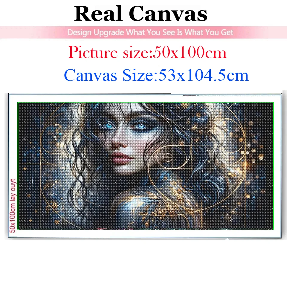 Fibonacci Beauty 5d Diy Diamond Painting Large Size Shimmering Lady Art Full Diamonds Mosaic Cross Stitch Kit Home Decor Gift