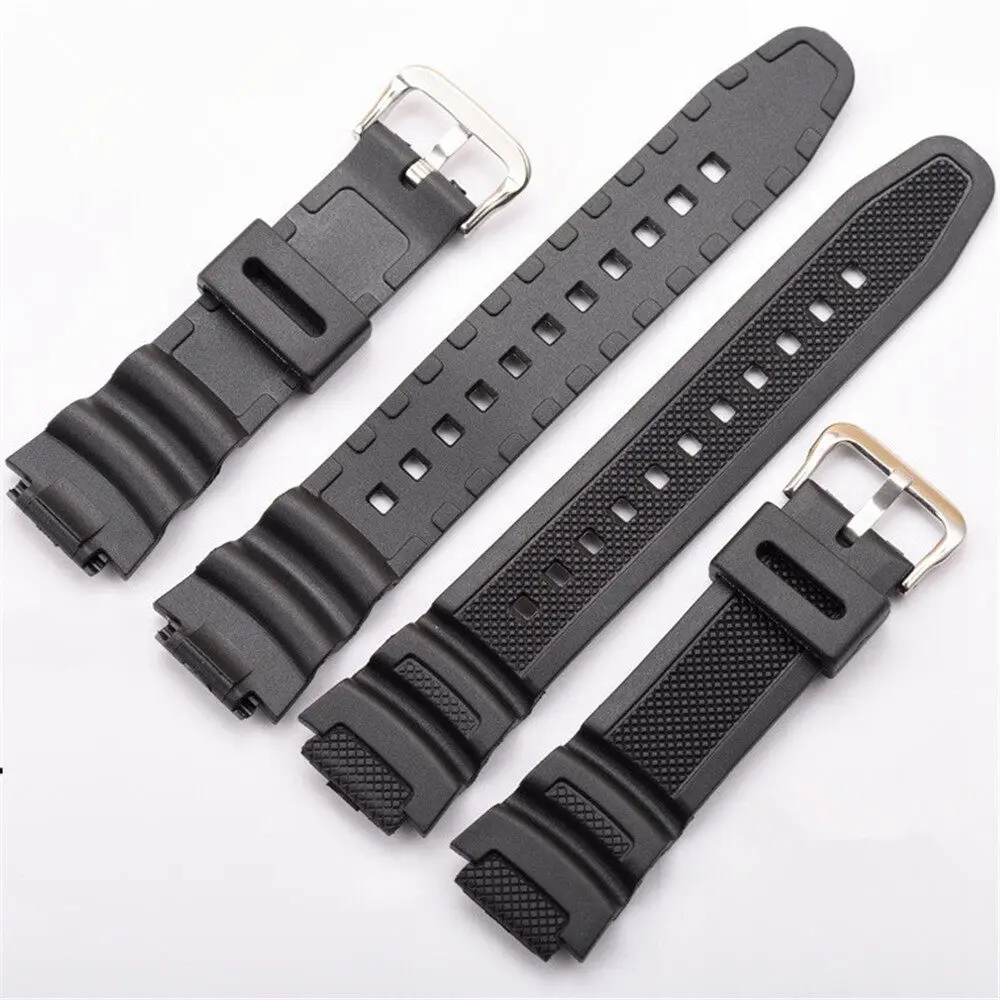 Special Watch Strap for Casio AQ-S810W/S800W AE-1000W SGW-400H/300H/500H W-735H Silicone Black Pin Buckle Wrist Band Bracelet