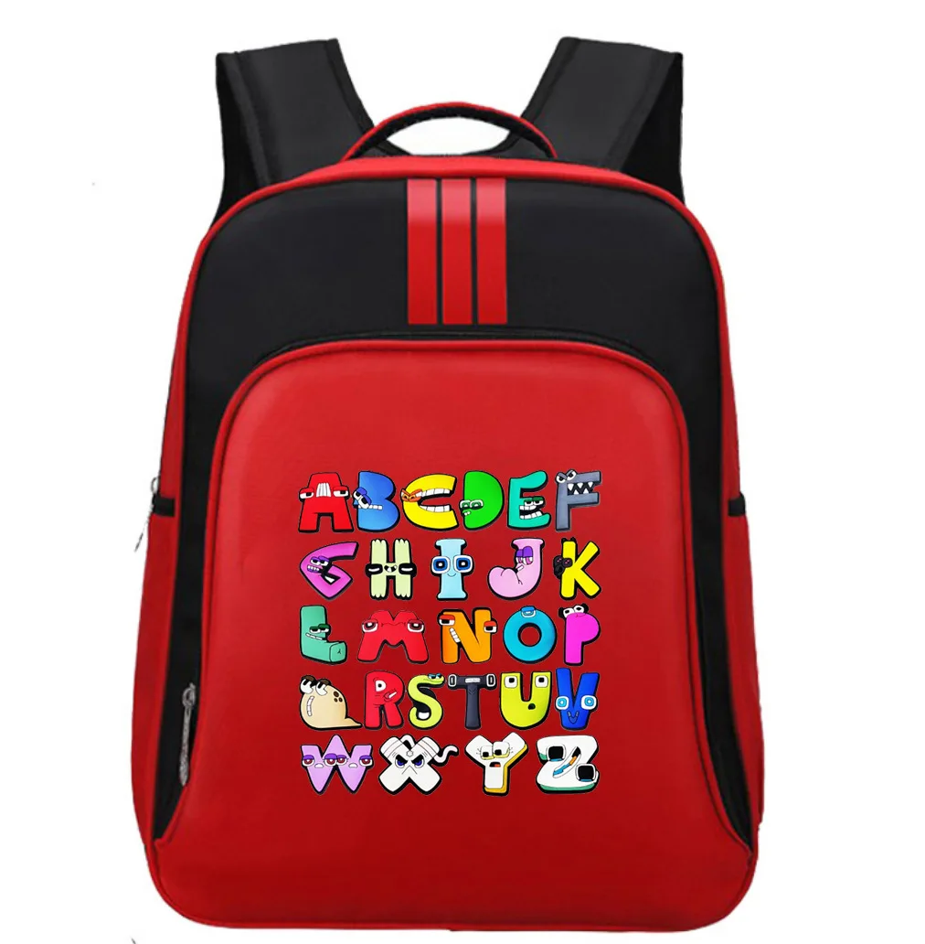 New Alphabet Lore Letter Legend Game Elementary and Middle School Students School Bag Backpack Children's Cartoon