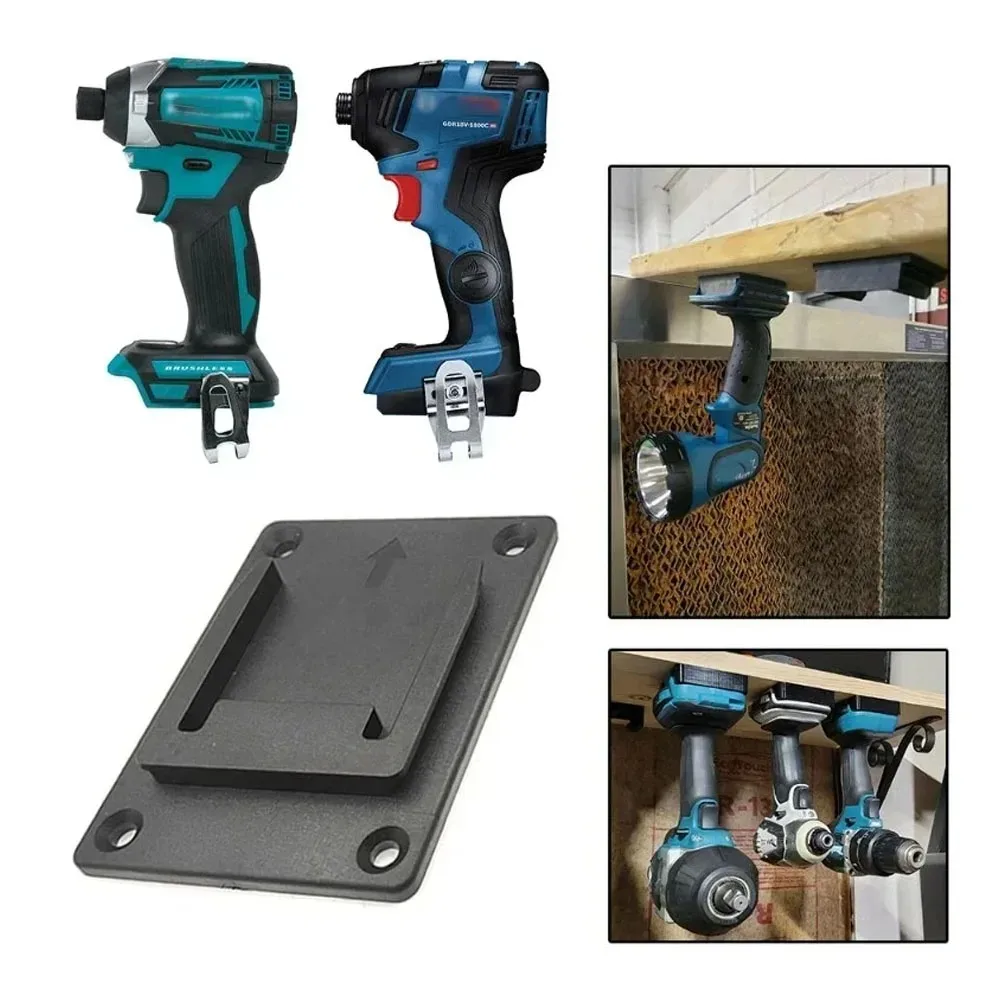 5 Stück Wandhalterungen für Makita/Bosch 18V Li-Ionen Elektrowerkzeuge, Aufbewahrungshalterung für Garage und Werkstatt, ohne Akku – Detail 8