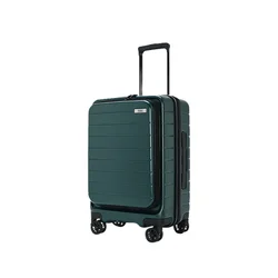 New Mute Universal Wheel Draw-Bar Luggage Front Fastening Can Put Computer Boarding Bag Front Open Cover Pure PC Business