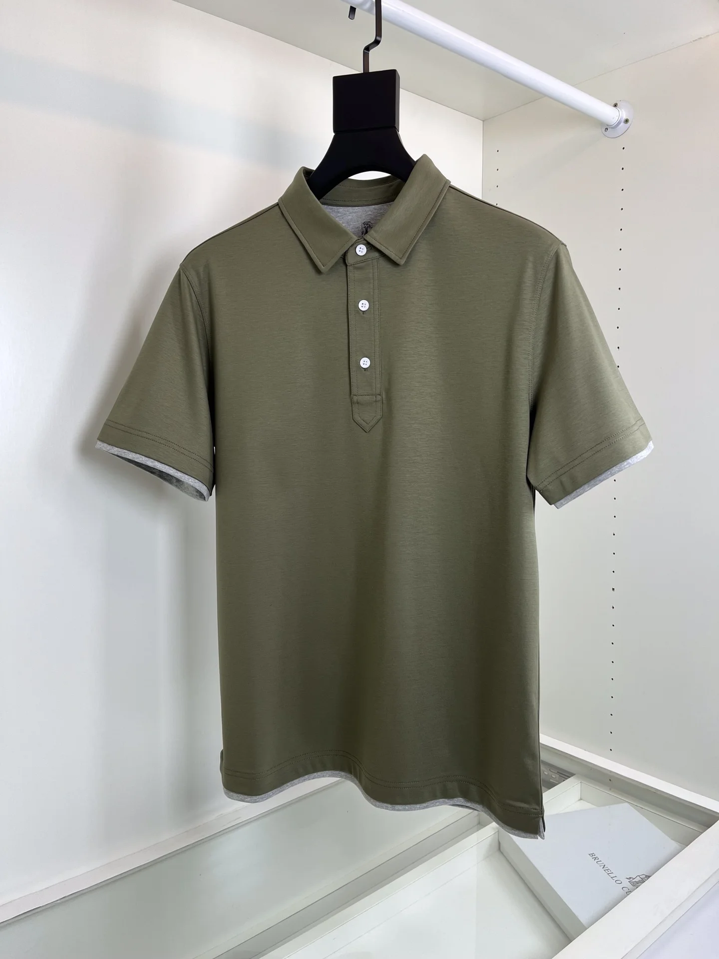 2025 DIKU Polo Shirt Silk Men 2025 New Fashion Embroidery Elastic Short Sleeve Comfortable Quality Big Size M-5XL