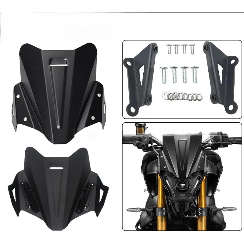 

Applicable Yamaha MT09 2021-2022Year Modified Front Windshield Deflector Aluminum Alloy Windscreen