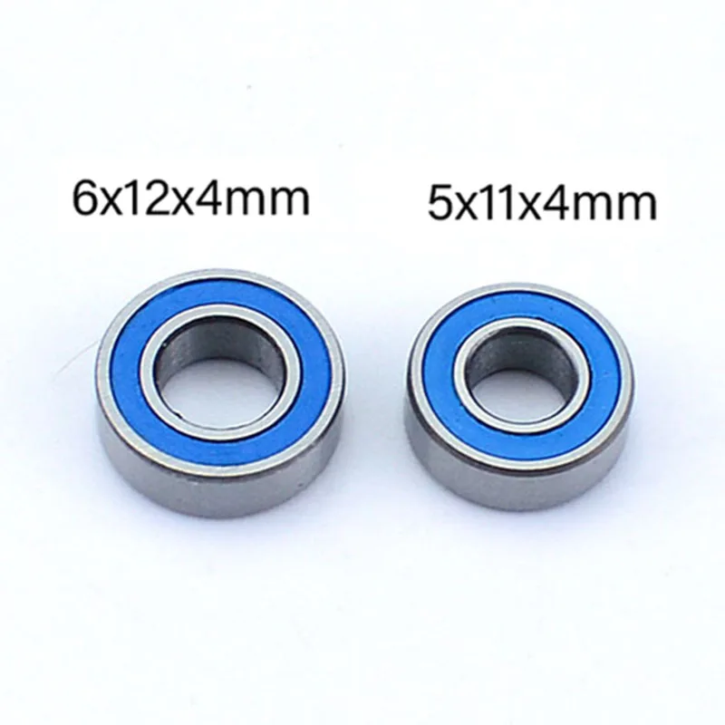 RC Truck 30pcs Metal Simulation Bearings Kit 6x12x4mm 5x11x4mm for 1/14 Tamiya SCANIA 770S VOLVO Blue Bearing Parts