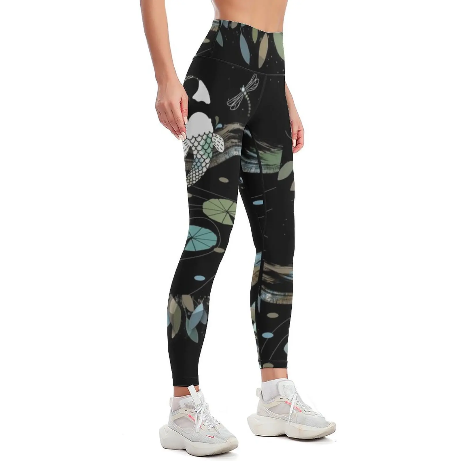 Lucky Koi Mandala Leggings Sports female Sportswear woman gym workout shorts Womens Leggings