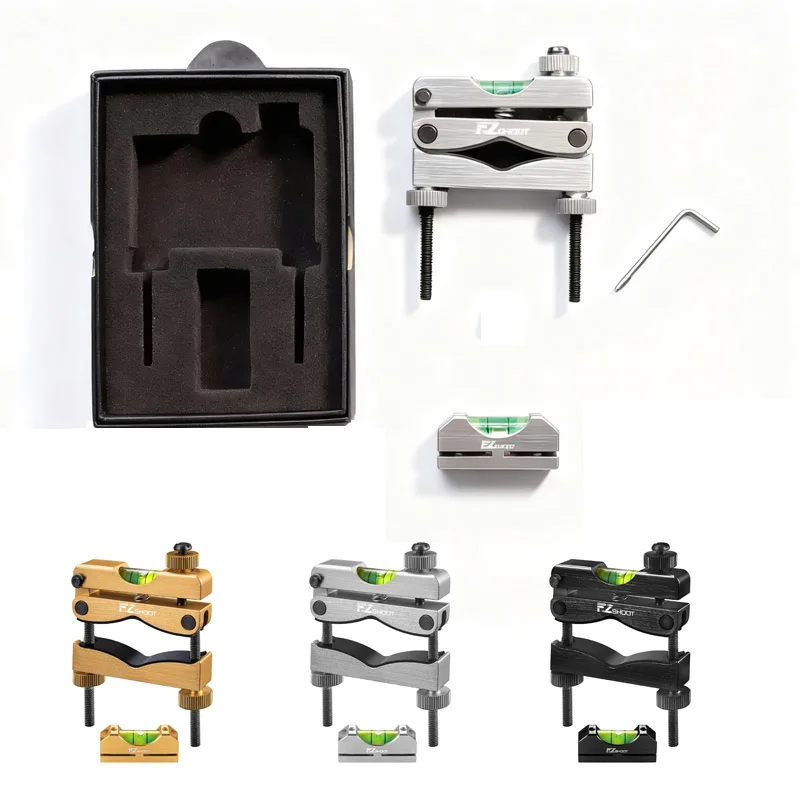 

Rifle Scope Bubble Levels Kit Hunting Tactical Spirit Level Magnetic Universal Aluminium Alloy Leveling Tool