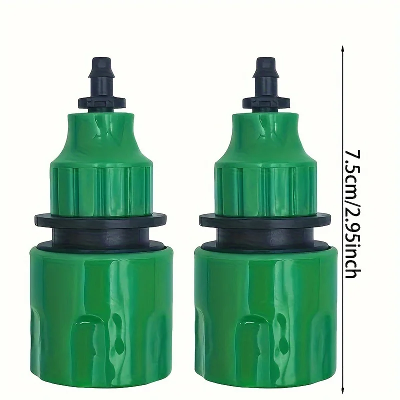 5pcs Water Pipe Quick Connector Plastic Hose Pipe Connector For Garden Pipeline Drip Irrigation System Watering Equipment Parts gallery 3