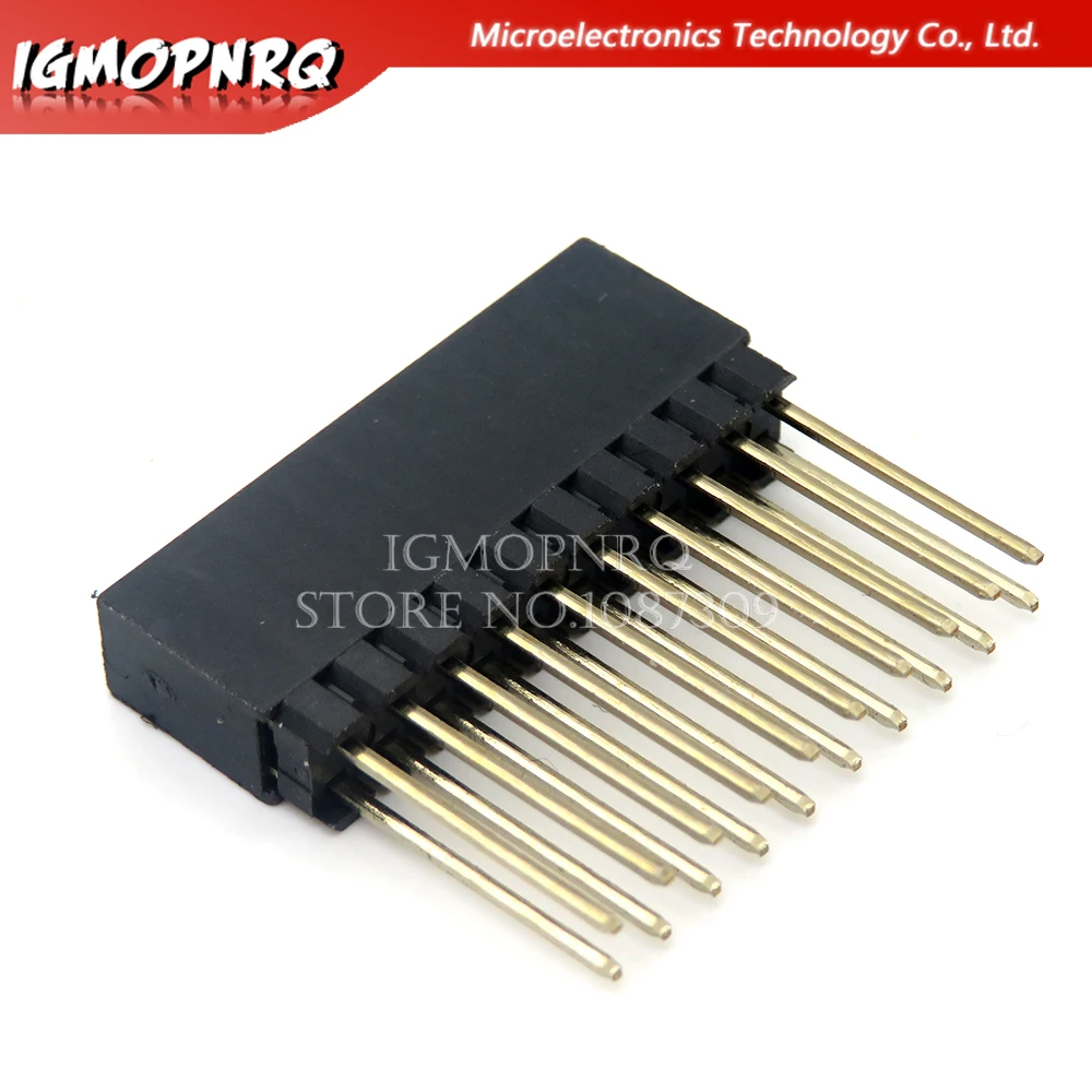 1PCS 2.54mm 2x10P/16P/20P/25P/32P/40 Pin Female Stacking Header Connector Dual Row 2x20P PC104 For Raspberry Pi 2