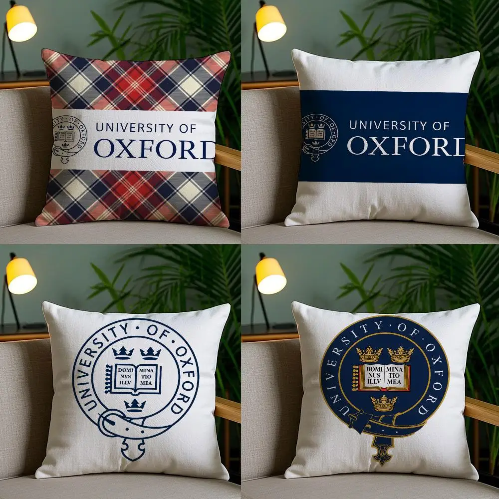 University Of Oxford Cushion Cover Cushion Cover Soft Washable Pillow Case Multi-Scene For Couch Bed Travel Office Use