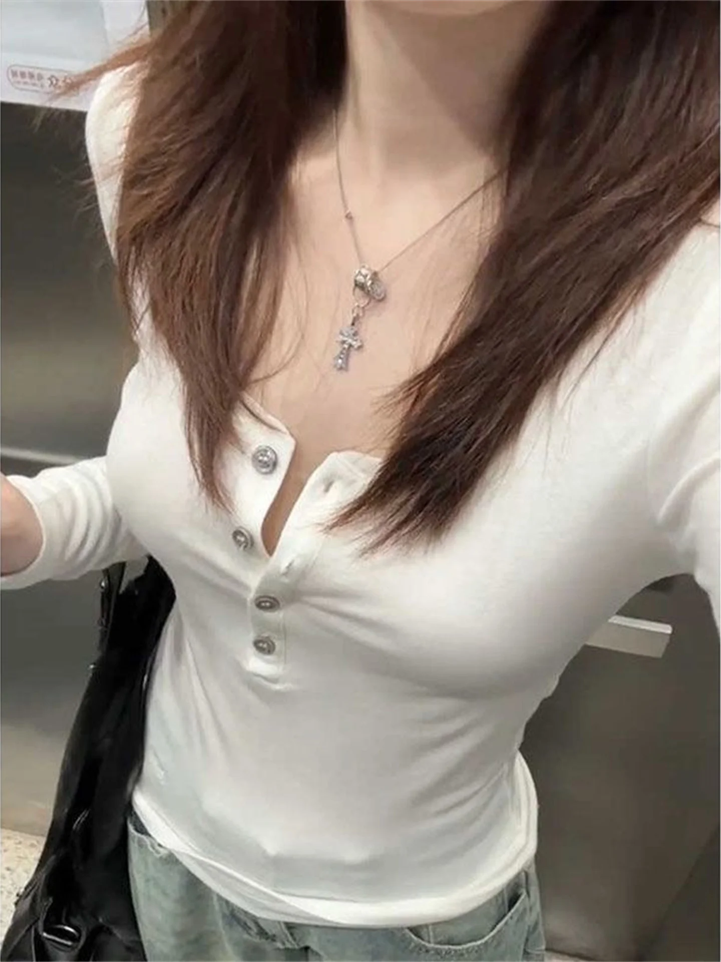 

Женский облегающий топ с воротником-стойкой в корейском стиле, универсальный, высококачественный, осенний, дышащий, влагоотводящий