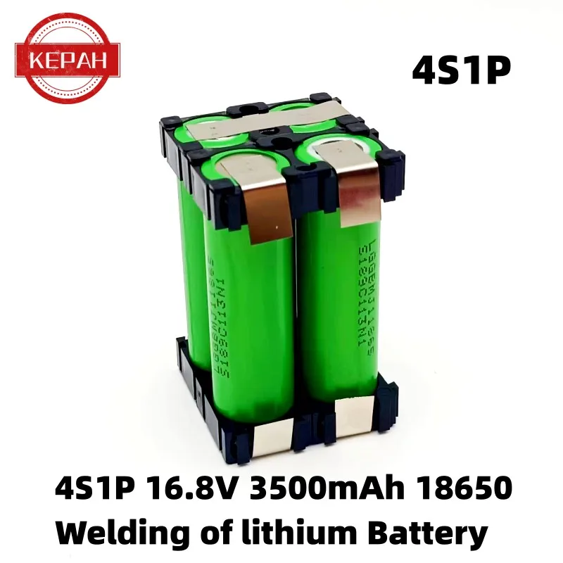 Bateria de soldagem de bateria personalizada, 2S1P 3S2P 4S1P ~ 5S2P 6S2P MJ118650 Bateria, Bateria de 3500mAh/7000mAh, 7.4V a 25.2V