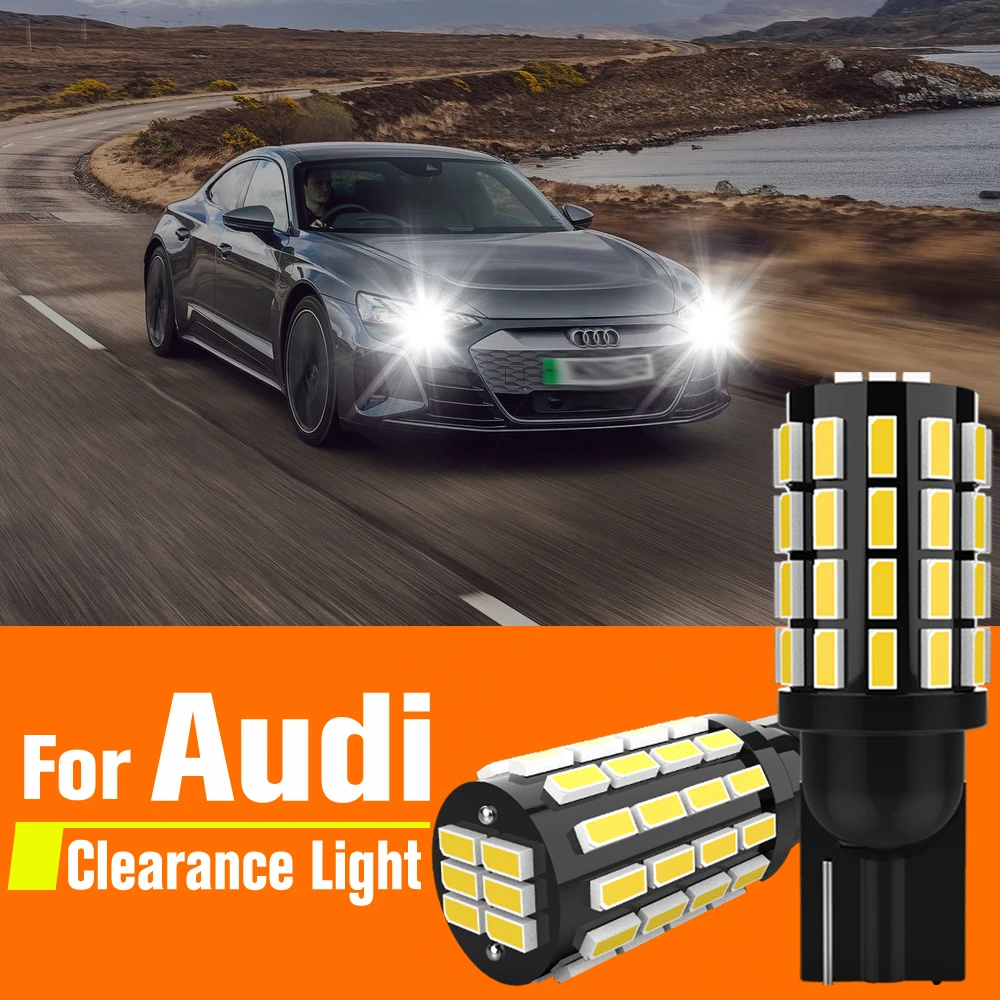 2x W5W T10 194 LED Clearance Light Parking Bulb Lamp Canbus For Audi A3 8L 8P 8V A4 B5 B6 B7 A6 C5 C6 C7 A2 A5 Q7 TT A8 D2