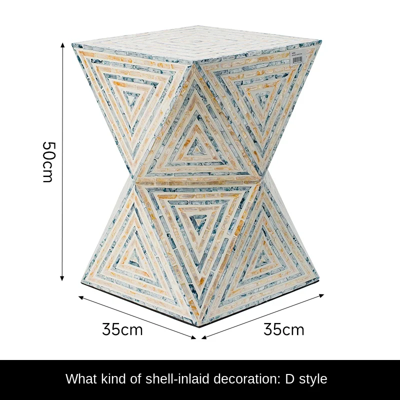 Decorative Shell Side Table Small Apartment Living Room Sofa next to Corner Table Nordic Modern Minimalist Creative Coffee Table