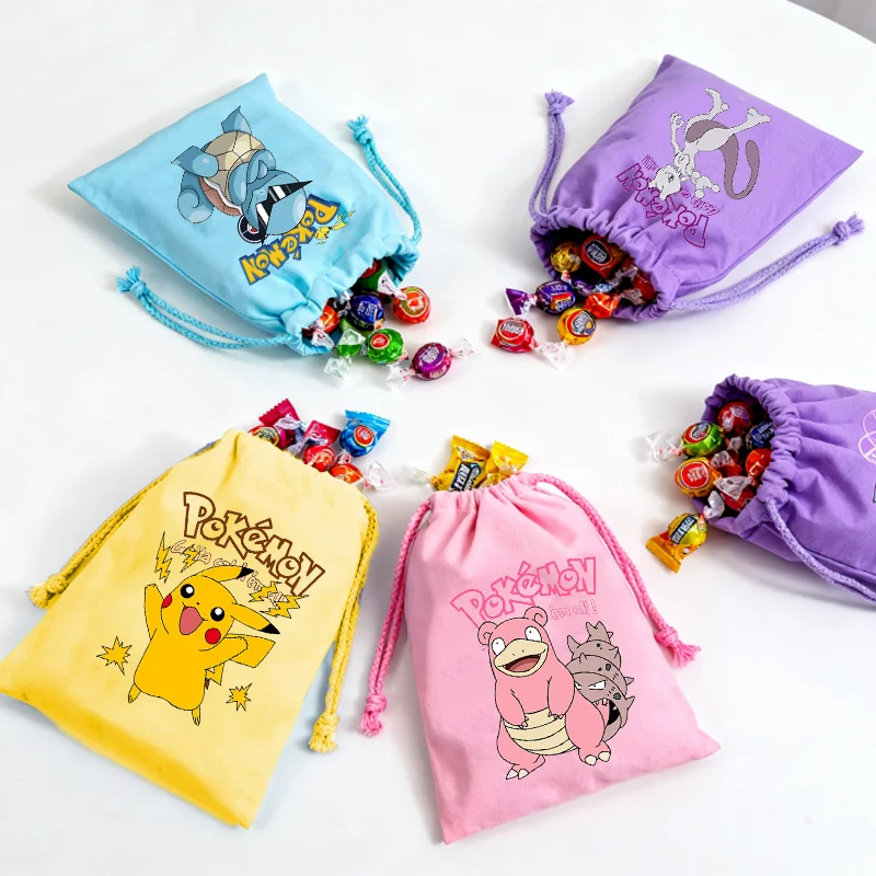 Холст-с-изображением-покемонов-для-девочек-и-мальчиков-сумки-на-шнурке-мультяшные-анимационные-фигурки-сумки-с-Пикачу-Иви-сумки-для-хранения-декоративная-сумка-подарок