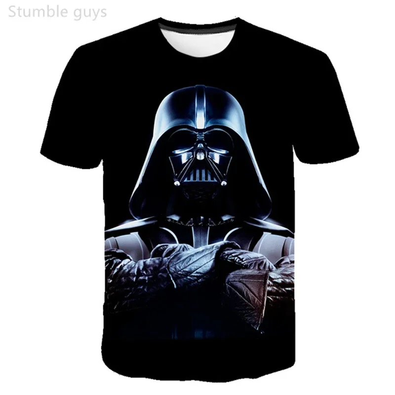 Camiseta de dibujos animados de Star Wars para hombre, camisetas informales con estampado de Jar Jar Binks para niños, camisetas de manga corta de Anime para niños