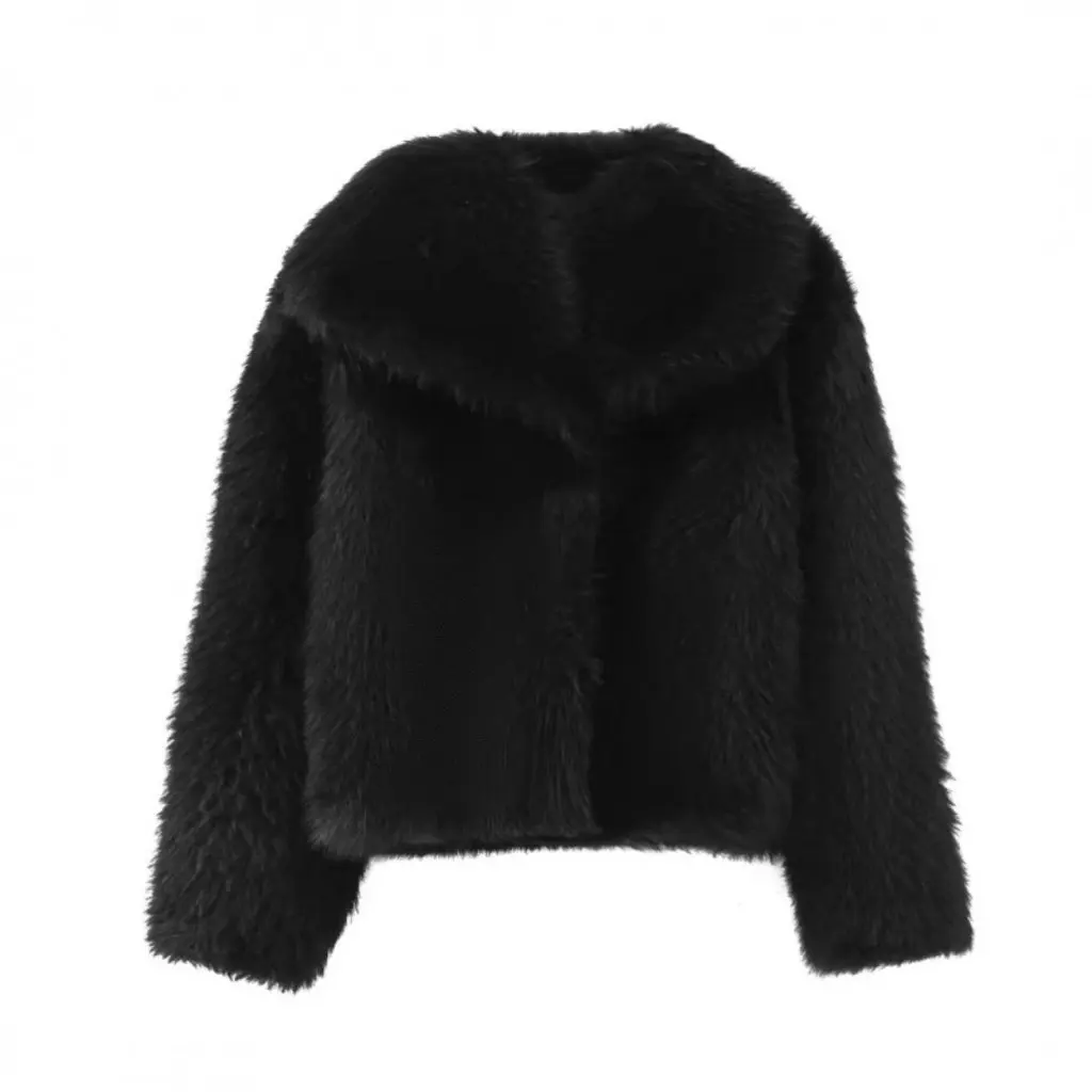 

Women's Large Lapel Fur Coat Autumn Plush Outerwear Wholesale Trendy YY4-73037