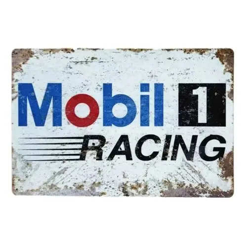 1 Racing Metal Tin Sign Retro Wall Art Decor Man Cave Garage Decor