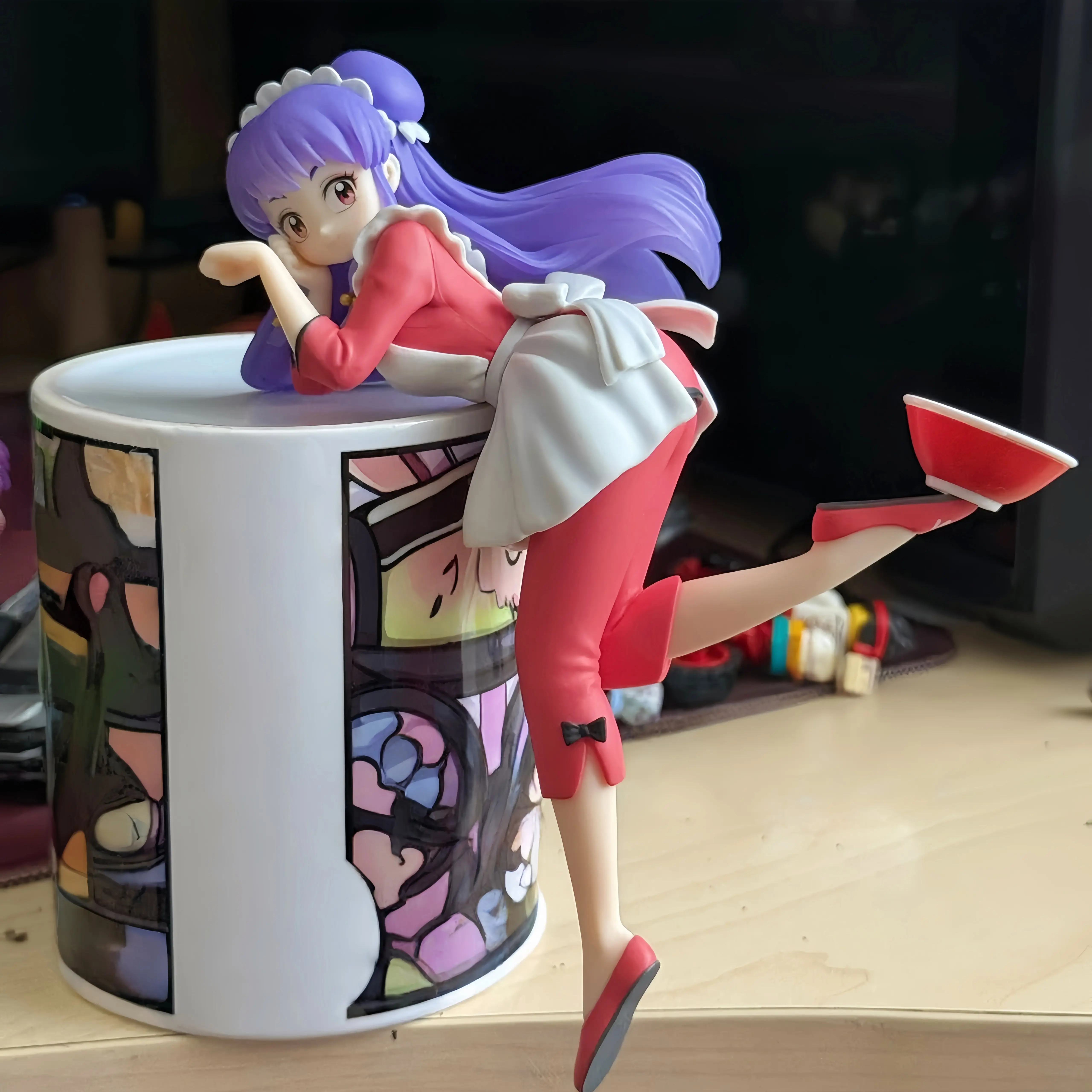 Furyu Ranma 1/2 champú tapón de fideos Anime figura de Pvc modelo decoración Original figura coleccionable juguete para regalo Juguetes