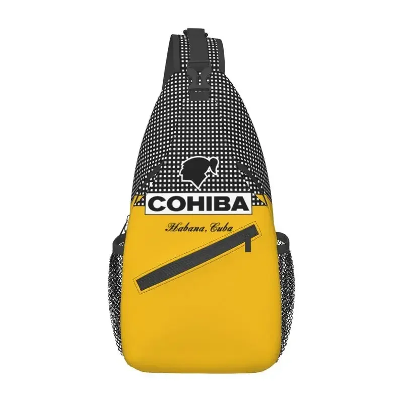 Cuban Cohiba Sling Chest Crossbody Bag Men Casual Shoulder Backpack for Traveling