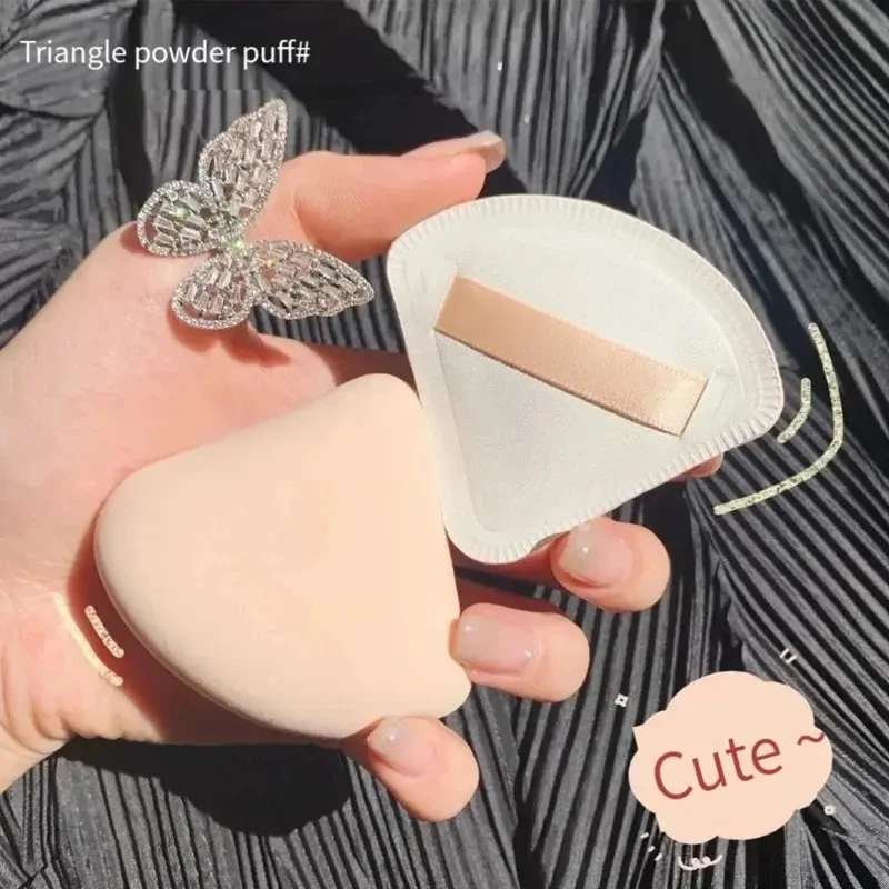 Ensemble de bouffantes de maquillage douces et mignonnes, 3 pièces, éponge cosmétique combinée sèche et humide, coussin, fond de teint, crème, mélangeur, outils de maquillage, accessoires