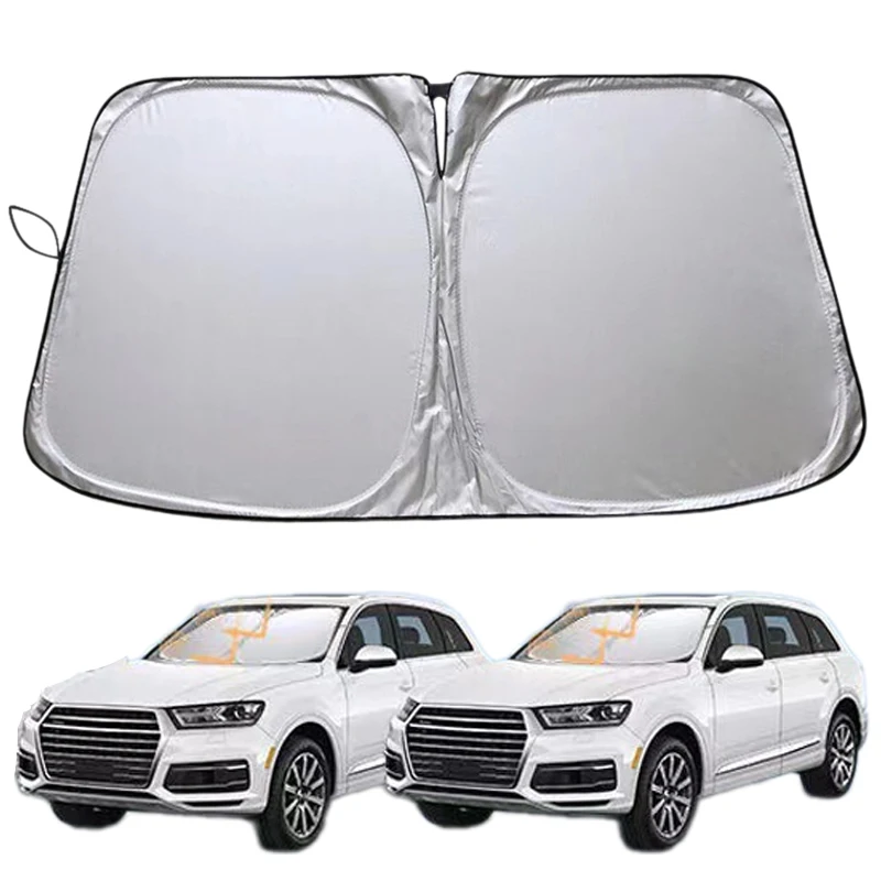 

New Car Windshield Sunshade Cover Front Window Sun Shade with Storage Bag Foldable Sunscreen Protector Auto Sunshade Accessories