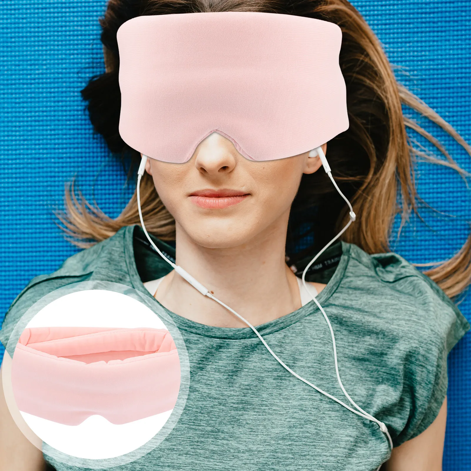 

Blackout Eye Mask Sleep Cover Adjustable Comfortable Night Sleeping Shade for Travel Rest Relaxation Men Women