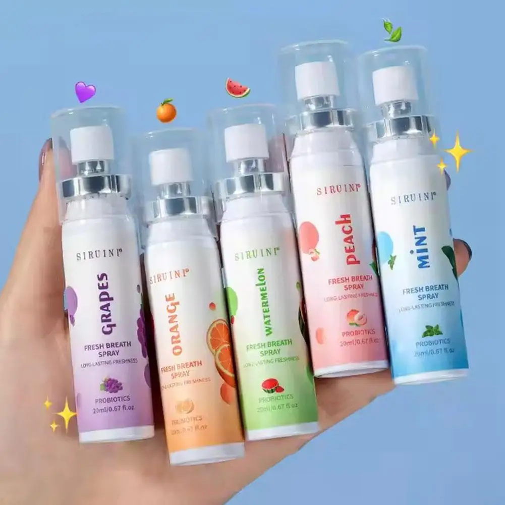 

Освежающий спрей для полости рта Oral Fresh: средство от неприятного запаха, устранение неприятного запаха изо рта, фруктовый вкус личи и персика, длительный эффект, уход за полостью рта.