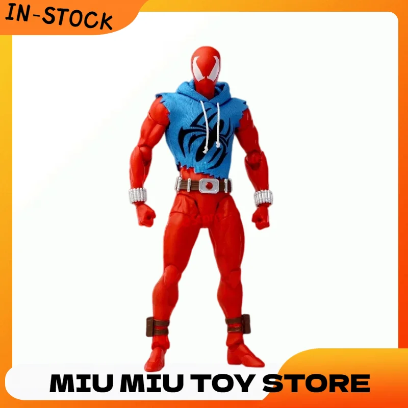 

In Stock Mess Toys Scarlet Hero Scarlet Spider Man Messtoys Spiderman Anime Action Figure Figurine Statue Model Gifts Kids Toys