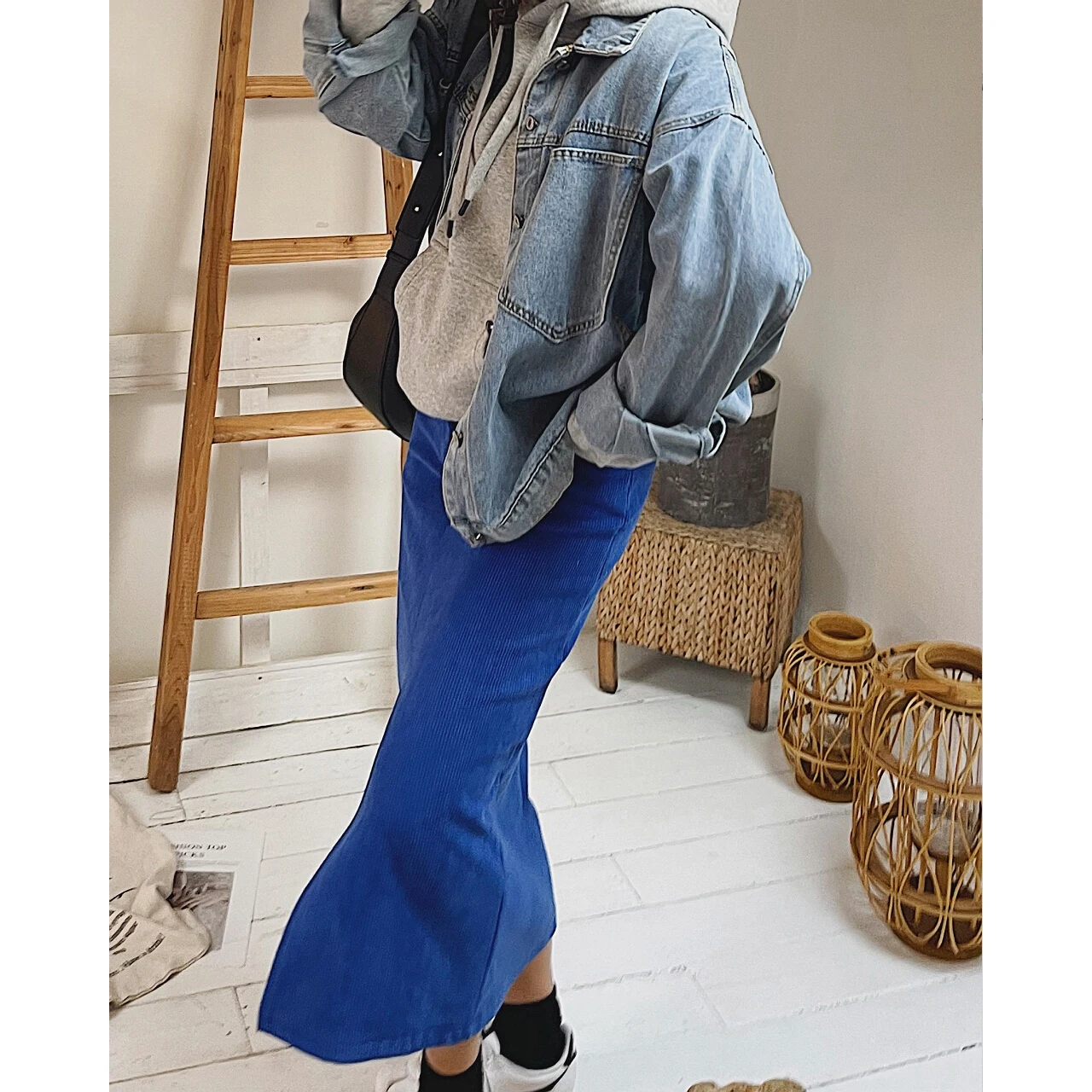 

2022 Women Oversized Denim Jacket Spring Bomber Windbreaker Clothes Coat New Cardigan Parkas Urban Trench Y2k Goth Blazer Korean