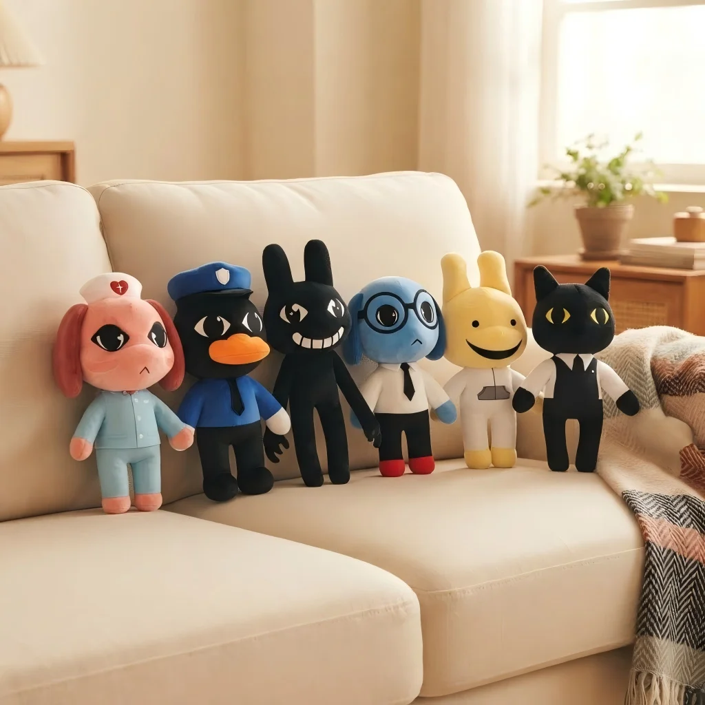Horror Animal Hospital Blue Dog Plush Toy Soft Stuffed Doll Cartoon Figure Collectible For Adults Fans Home Decor Cuddly Gift view 4