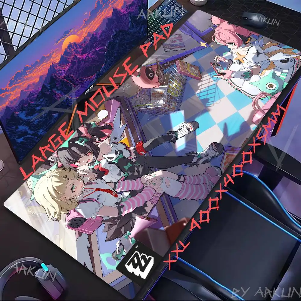 

Hot Top Kawaii Hot Girl Cute Angel Large Fashion Popular ZZZ Gaming Mouse Pad XXL 900X400 Gamer Computer Table Mat