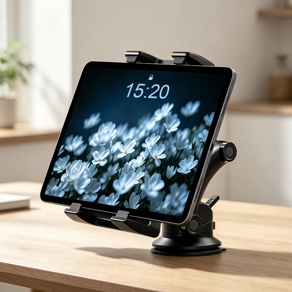 Essential Tablet Accessories - Strong Suction Car Tablet Mount for