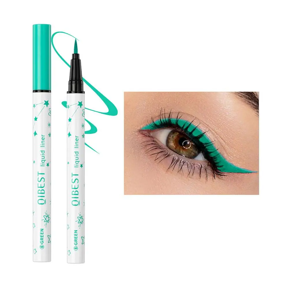 Eyeliner liquide coloré à séchage rapide imperméable, outil Eye Liner, stylo Eye Liner, crayon de maquillage, beauté longue durée, P7g8