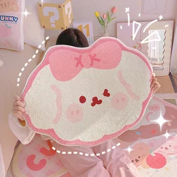 Tappeto Kawaii cartone animato tappeto agnello tappeto spesso Ins simpatico orso coniglio tappeto da comodino tappeto rotondo ragazza camera da letto tappetino per la casa decorazione