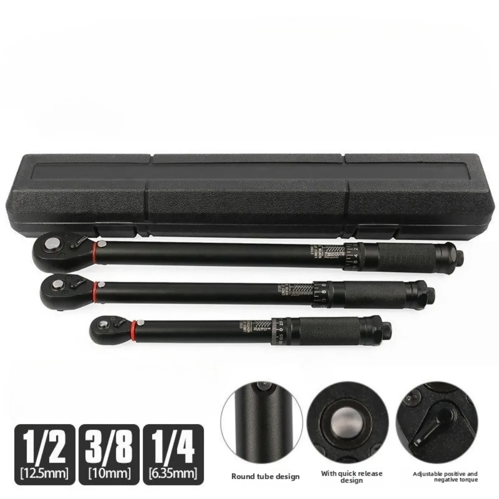 

Динамометрический ключ для автомобильных шин 1/2", 3/8", 1/4", конструкция круглой трубы, динамометрический ключ с килограммой, динамометрическая головка, быстроразъемный ключ с трещоткой