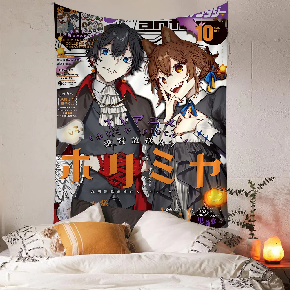 Anime Horimiya Hanging Bohemian Tapestry Bohemian Wall Tapestries Mandala Kawaii Room Decor