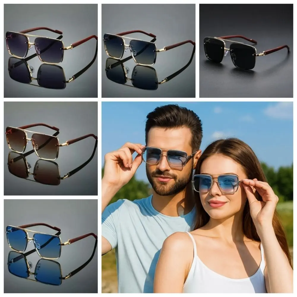 نظارات شمسية خفيفة الوزن ذات شريط مزدوج، إكسسوار أزياء للجنسين، عدسات مستقطبة مقاومة للماء، نظارات عادية مضادة للأشعة فوق البنفسجية #2
