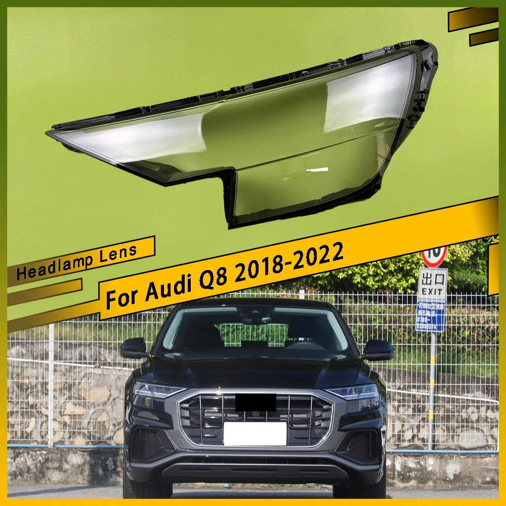 

Car Front Headlamps Headlight Cover Transparent Lampshade Front Headlight Cover Shell Car Gadgets For Audi Q8 2018 - 2022