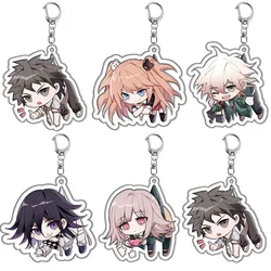 Anime Danganronpa: Trigger Happy Havoc Keychain Cosplay Nagito Komaeda Hinata Hajime Pendant Key Ring Game Bag Accessories Gift