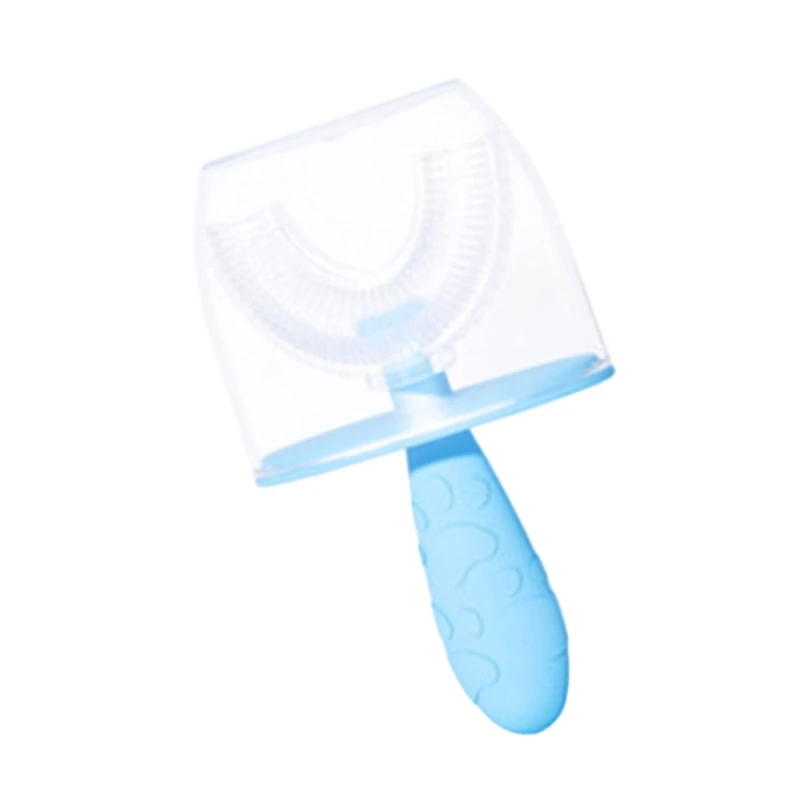 

Silicone Flexible Brushes For Children Teeth Cleaning Essential Bath Time Item