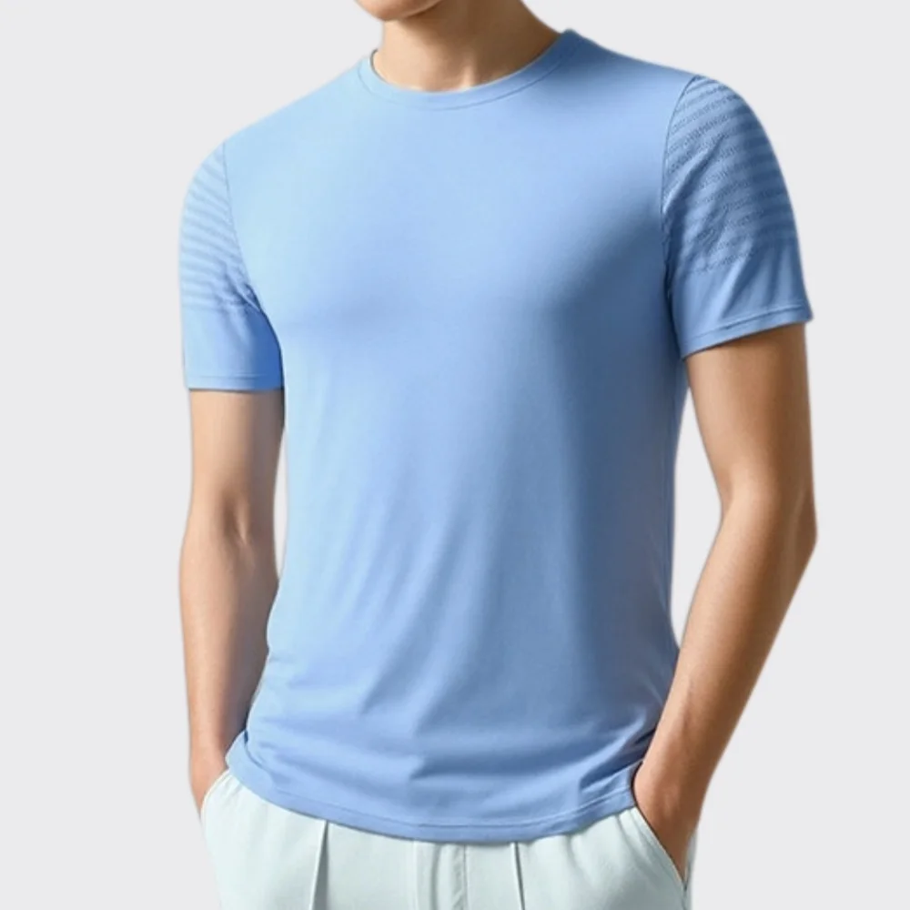 Men's Quick-Dry T-Shirt Short Sleeve Tee Male Summer Gym Fitness Sweatshirt Man Solid Running Workouts Sport Tops Gym Clothing