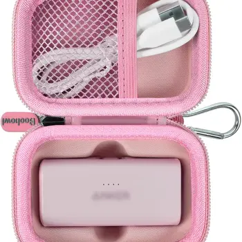 Anker 나노 휴대용 충전기 보조배터리, 5,000 Mah, 내장 라이트닝 커넥터, 아멜레마, LanLuk용 케이스 호환 