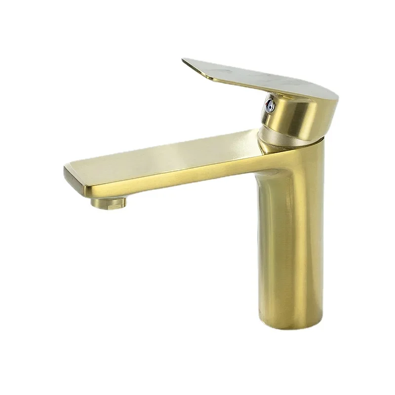 

*Drawn gold washbasin faucet hot and cold washbasin basin basin top basin Nordic gold faucet
