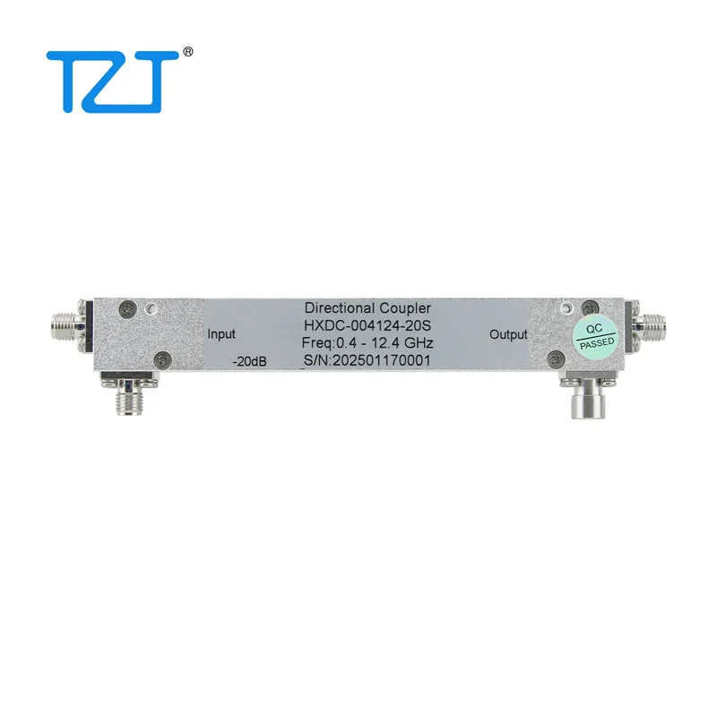 TZT HXDC-004124-20S 0.4-12.4GHz RF Microwave Broadband 20dB Directional Coupler w/ SMA Female Connector